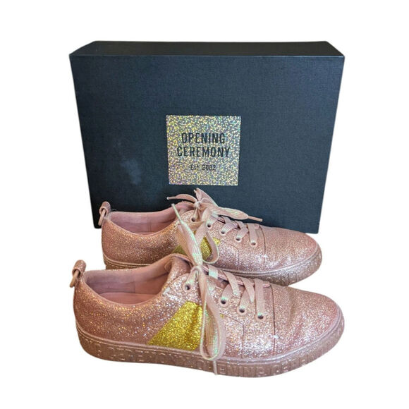 Opening Ceremony Pink Glitter Sneakers La Cienega As Seen on Taylor Swift 6.5 - Picture 11 of 12